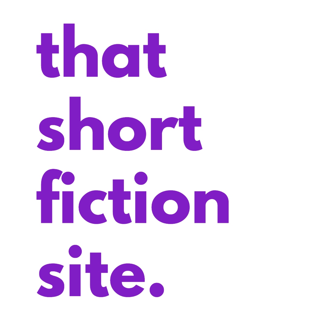 purple text on a white background reading that short fiction site